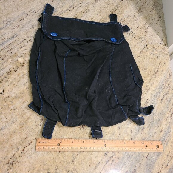 Illig Y2K Rave Cargo Breakaway Pocket Black Blue - Picture 8 of 9